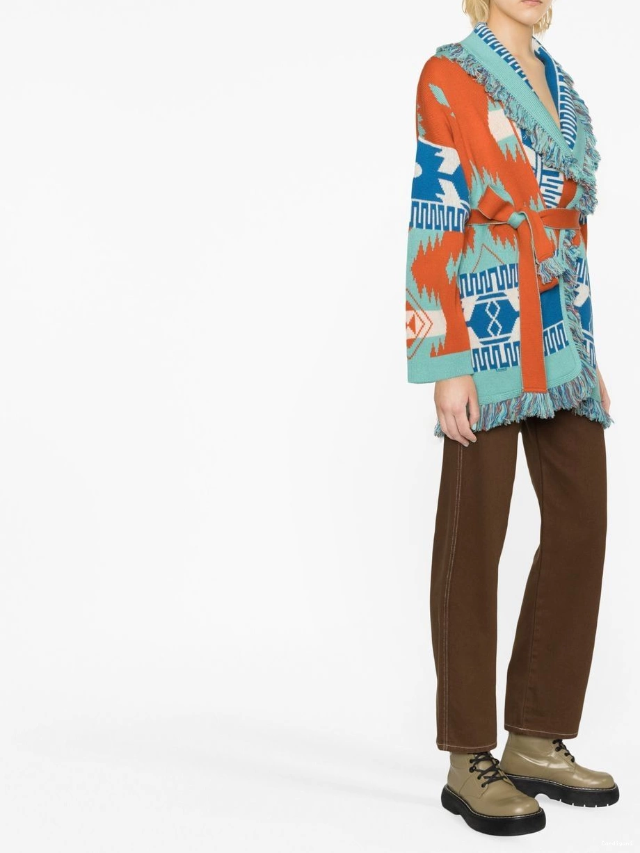 Affordable Icon Lily Alanui Women cardigan jacquard Tiger 0425